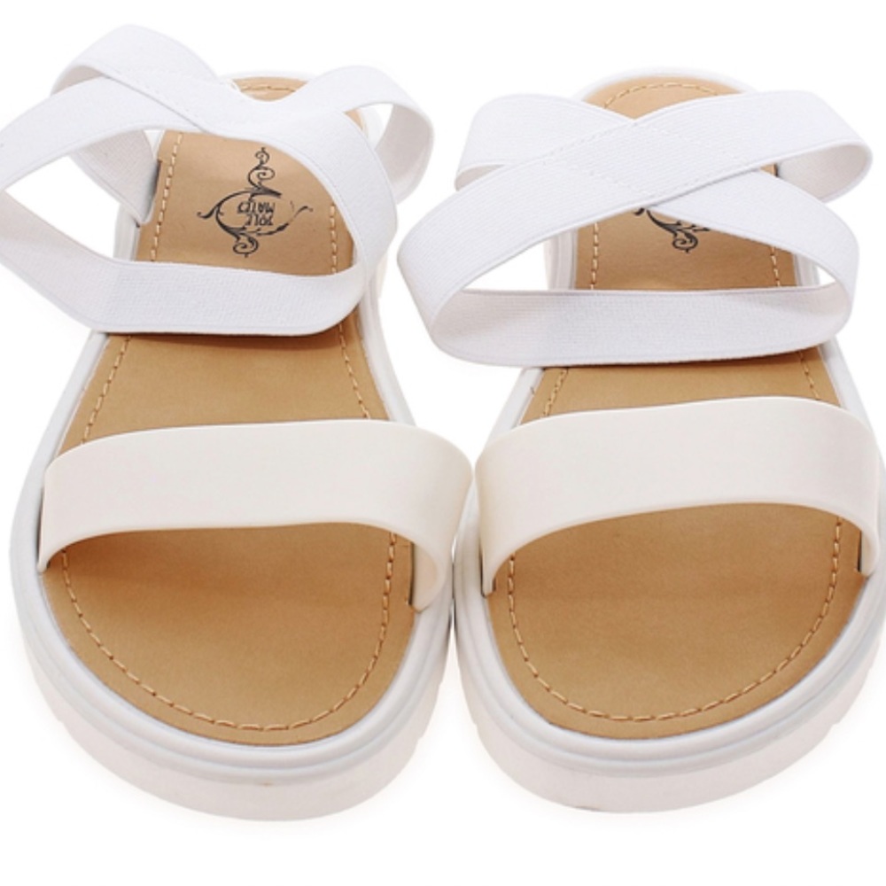 White Strap Sandals